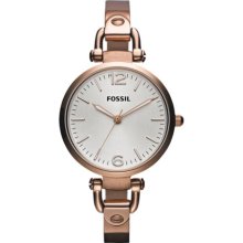 Fossil Rose Gold Stainless Steel Bracelet Women's Ladies Watch Es3110