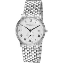 Frederique Constant Men's Slim Line Swiss Quartz Stainless Steel Bracelet Watch