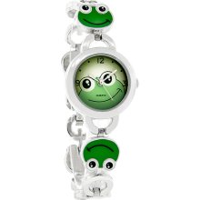 Frog Face By So Juniors Green Dial Bracelet Quartz Watch SR154