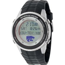 Game Time Kansas State Wildcats Stainless Steel Digital Schedule Watch