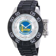 Game Time Nba-Bea-Gol Men'S Nba-Bea-Gol Beast Golden State Warriors Round Analog Watch