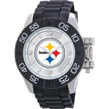 Game Time Nfl-Bea-Pit Men'S Nfl-Bea-Pit Beast Pittsburgh Steelers Round Analog Watch