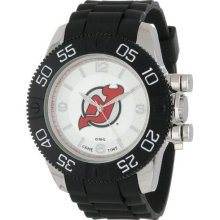 Game Time Nhl-Bea-Nj Men'S Nhl-Bea-Nj Beast New Jersey Devils Round Analog Watch