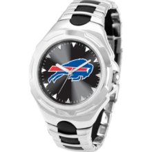 Game Time Watch, Mens Buffalo Bills Black Rubber and Stainless Steel B