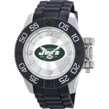 Game Time Watch, Mens New York Jets Black Polyurethane Strap 47mm Nfl-
