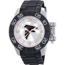 Game Time Watch, Mens Atlanta Falcons Black Polyurethane Strap 47mm Nf
