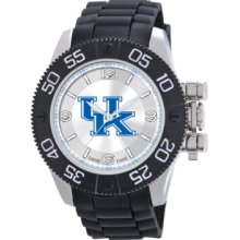 Game Time Watch, Mens University of Kentucky Black Polyurethane Strap