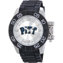 Game Time Watch, Mens University of Pittsburgh Black Polyurethane Stra