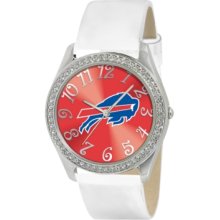 Game Time Watch, Womens Buffalo Bills White Leather Strap 40mm Nfl-gli