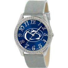 Game Time Women's NCAA Penn State Nittany Lions Glitz Watch, Silver