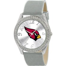 Game Time Women's NFL Arizona Cardinals Glitz Watch, Silver