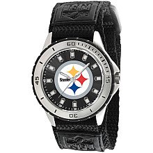 Gametime Pittsburgh Steelers Veteran Velcro Watch