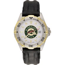 Gents Minnesota Wild All Star Watch With Leather Strap