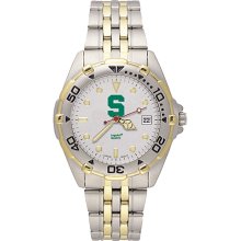 Gents NCAA Michigan State University Spartans Watch In Stainless Steel