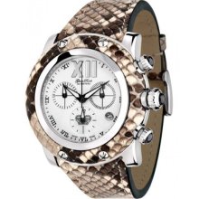 Glam Rock Miami Collection Brown Python Watch. Now Only 647.50