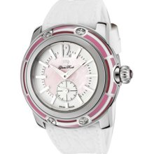 Glam Rock Watches Women's Miami Pink Mother Of Pearl/White Dial White