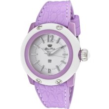 Glam Rock Watches Women's Miss Miami Beach White Dial Lilac Silicone