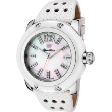 Glam Rock Watches Women's Miami White Diamond White Mother Of Pearl Di