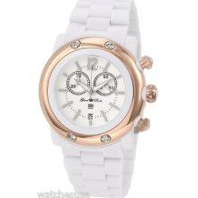 Glam Rock Women's Gk1110 Miami Beach Chronograph White Dial Plastic Watch