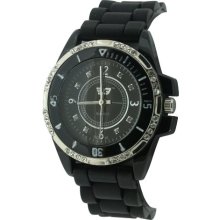 Golddigga Women's Quartz Watch With Black Dial Analogue Display And Black Bracelet Dig30/A