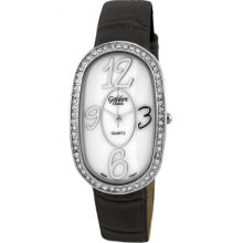 Golden Classic Women's Designer Color Watch in Black