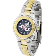 Gonzaga Bulldogs Competitor Anochrome Dial Two Tone Band Watch - Ladies - COMPLMG-A-GNZ