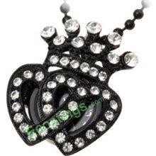 Good Jewelry Rhinestone Crown Pendant Necklace Women's Watch
