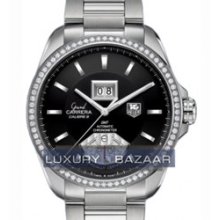 Grand Carrera Automatic GMT Grand Date (SS - Diamonds / Black / SS )