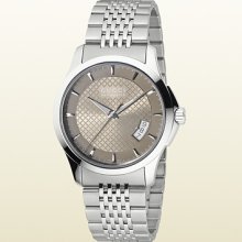 Gucci g-timeless collection watch with brown dial