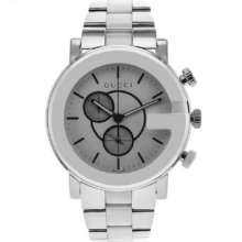 Gucci Men's G-Chrono Swiss Made Quartz Chronograph Rubber Strap Watch