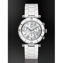 GUESS Gc DIVER CHIC White Ceramic Chronograph