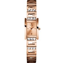 GUESS Rose Gold-Tone Iconic Logo Watch