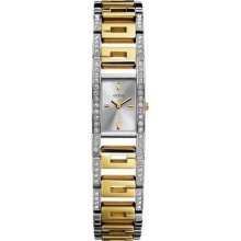 Guess Women's W10207L1 Gold Stainless-Steel Quartz Watch with Sil ...