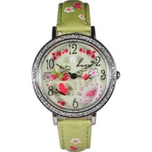 Handmade Miniature Diamond Butterfly Ceramic Watch