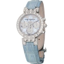 Harry Winston Watches Women's Premier Midsize Lotus Chronograph Watch 200-UCQ32WL-MKD02-00