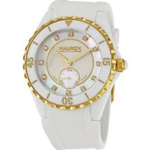 Haurex Italy Women's Riviera White Mother Of Pearl Dial Watch Price Marked Down