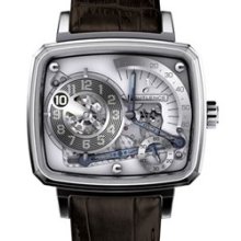 Hautlence HL 04 (WG / Opaline Silver Honeycomb Skeleton / Strap)