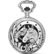 Horse and horseshoe pocket watch & chain by charles hubert #3530