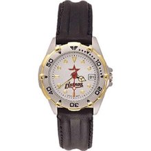 Houston Astros wrist watch : Houston Astros Ladies All-Star Watch with Black Leather Band