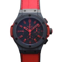 Hublot Big Bang Mens Watch Black Red Stick Dial 301-CI-1130-GR-ABR10