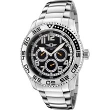 I by Invicta IBI-43658-002 Men's Black Dial Stainless Steel Watch ...