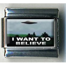 I Want To Believe Ufo Xfiles 9mm Italian Custom Charms