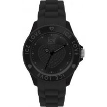 Ice-watch Lo.bk.s.s Unisex Love Silicon Watch Â£95