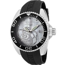 Invicta 0487 Women's Angel Cubic Zirconia Accented MOP Dial Rubber Str