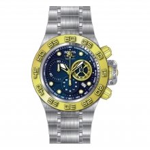 Invicta 10147 Men's Subaqua Noma IV Blue Textured Dial Gold Tone Bezel