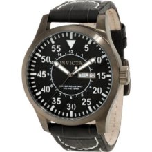 Invicta 11204 Specialty Grey Dial Grey Leather Men's