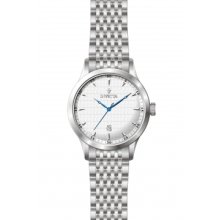 Invicta 12224 Vintage White Dial Quartz 3h Stainless Steel Invicta 12224 Vintage White Dial Quartz 3h Stainless Steel