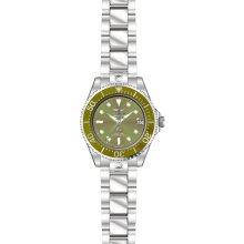 Invicta 13863 Pro Diver Green Dial Stainless Automatic Women's Watch