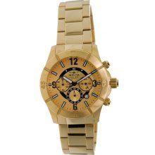 Invicta 1423 Men's Gold Tone Chronograph Quartz Watch