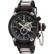 Invicta Men's Black Rubber Chronograph Watch